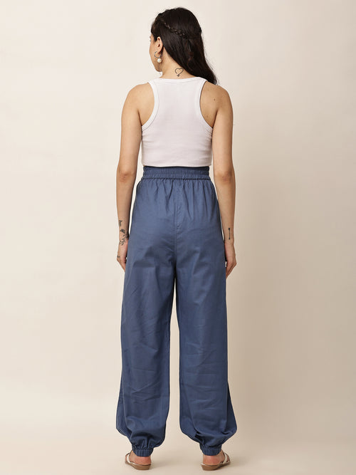 Luna Utility Joggers — Steel Blue
